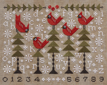 Artful Offerings - Chilly Cardinals Sampler MAIN