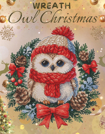 Les Petites Croix De Lucie - Wreath Owl Christmas MAIN
