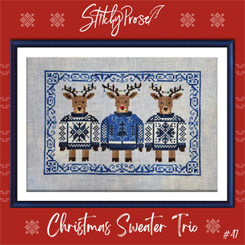 Stitchy Prose - Christmas Sweater Trio #47 MAIN