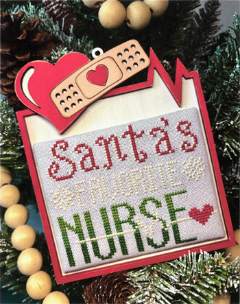Crafty Bluebonnet Designs - Santa's Favorite Nurse MAIN