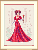 Cross Stitching Art - Reina, Queen Of Hearts THUMBNAIL