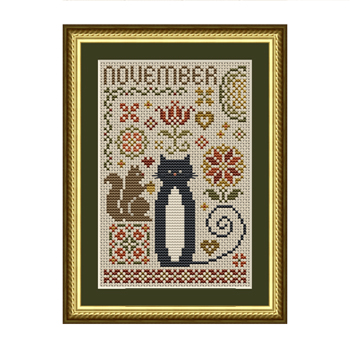 Happiness Is HeartMade - Cat Tales Collection - November Cat MAIN