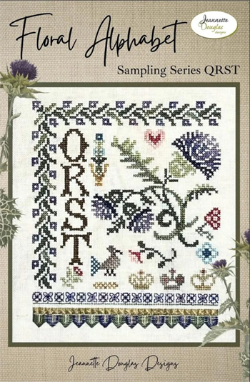 Jeannette Douglas Designs - Floral Alphabet Sampling Series - QRST MAIN