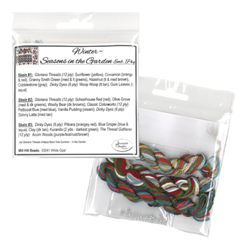 Jeannette Douglas Designs - Seasons In The Garden - Winter Embellishment Pack MAIN