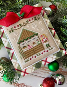 Country Cottage Needleworks - Christmas Market - Christmas Cake Stand THUMBNAIL