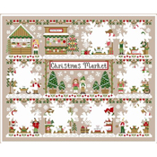 Country Cottage Needleworks - Christmas Market - Ornament Stand SWATCH