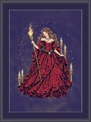 Cross Stitching Art - Rhea, Priestess Of Fire MAIN