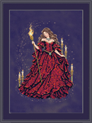 Cross Stitching Art - Rhea, Priestess Of Fire THUMBNAIL