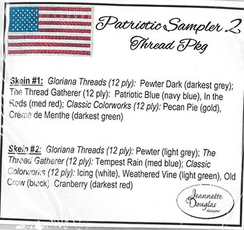 Jeannette Douglas Designs - Patriotic Sampler 2 Embellishment Pack MAIN