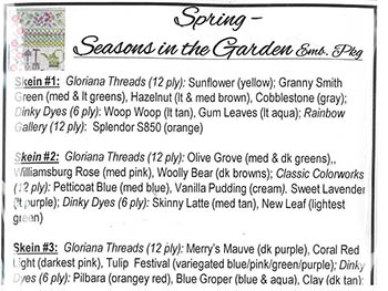 Jeannette Douglas Designs - Seasons In The Garden - Spring Embellishment Pack MAIN