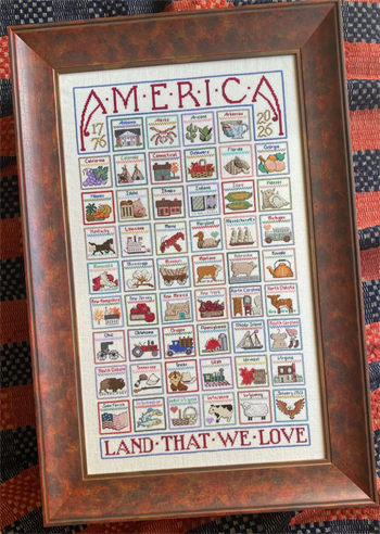 Jean Farish Needleworks - American Land That We Love 1776-2026 MAIN