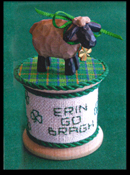 Faithwurks Designs - Erin From Eire Shamrock Sheep Spool Kit THUMBNAIL