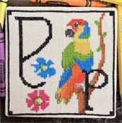 Luhu Stitches - Animal Alphabet Series - Polly Parrot THUMBNAIL