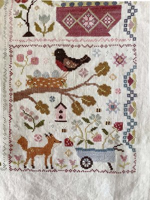 Blueberry Ridge Designs - Gardens Series Chart 5 - By The Nesting Tree MAIN