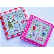 Pickle Barrel Designs - A Year In Stitches - January & February THUMBNAIL