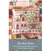 Pansy Patch Quilts and Stitchery - Houses On Stitchery Lane - 2 Rick Rack House SWATCH
