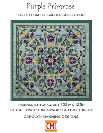 Carolyn Manning Designs - Tales From The Garden - Purple Primrose MAIN