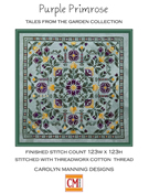 Carolyn Manning Designs - Tales From The Garden - Purple Primrose THUMBNAIL