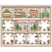 Country Cottage Needleworks - Christmas Market - Christmas Wreath Stand SWATCH