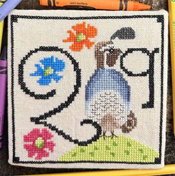Luhu Stitches - Animal Alphabet Series - Quentin Quail MAIN