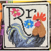Luhu Stitches - Animal Alphabet Series - Robbie Rooster THUMBNAIL