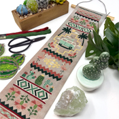 Tiny Modernist - Cactus & Caravan Bell Pull THUMBNAIL