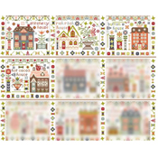 Pansy Patch Quilts and Stitchery - Houses On Stitchery Lane - 4 Hot Cocoa House SWATCH
