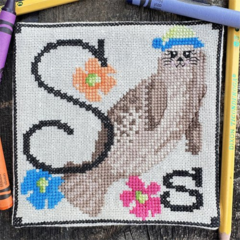 Luhu Stitches - Animal Alphabet Series - Sammy Seal MAIN