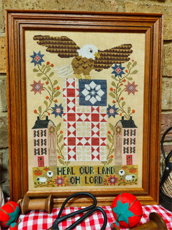 Quaint Rose Needlearts - Heal Our Land Sampler MAIN