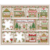 Country Cottage Needleworks - Christmas Market - Cranberry Stand SWATCH