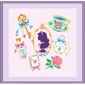 Cross Stitching Art - Alice And Her Tiny Treasures THUMBNAIL