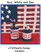 Faithwurks Designs - Red, White & Ewe Spool Kit THUMBNAIL