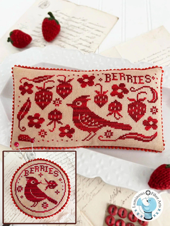 Luminous Fiber Arts - Bird In The Berry Patch MAIN