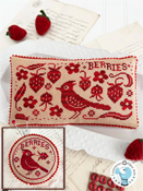 Luminous Fiber Arts - Bird In The Berry Patch THUMBNAIL