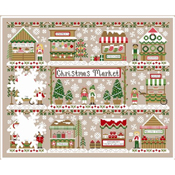 Country Cottage Needleworks - Christmas Market - Christmas Candy Stand SWATCH
