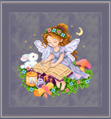 Cross Stitching Art - Lottie The Storykeeper THUMBNAIL