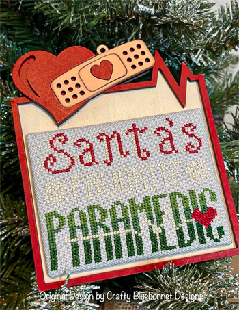 Crafty Bluebonnet Designs - Santa's Favorite Paramedic MAIN