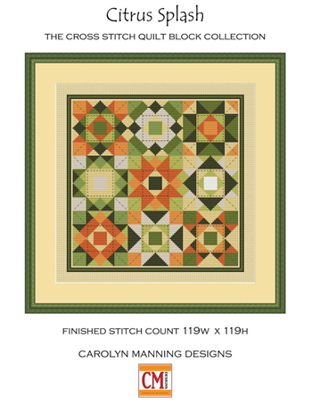 Carolyn Manning Designs - Cross Stitch Quilt Block Collection - Citrus Splash MAIN