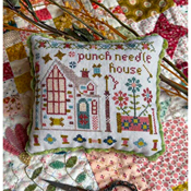 Pansy Patch Quilts and Stitchery - Houses On Stitchery Lane - 9 Punch Needle House SWATCH