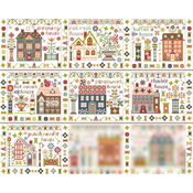 Pansy Patch Quilts and Stitchery - Houses On Stitchery Lane - 9 Punch Needle House SWATCH