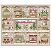 Country Cottage Needleworks - Christmas Market - Roasted Chestnut Cart SWATCH