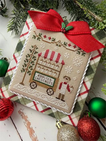 Country Cottage Needleworks - Christmas Market - Roasted Chestnut Cart MAIN