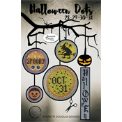Jeannette Douglas Designs - Halloween Dots 28-29-30-31 SWATCH