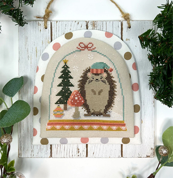 Tiny Modernist - Winter Forest Snowglobe Series - Part 4 Hedgehog MAIN