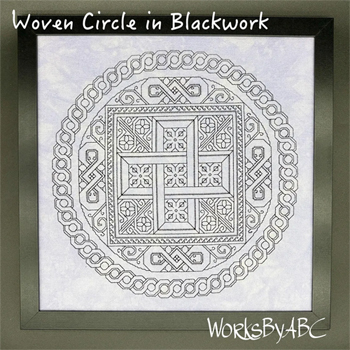 Works By ABC - Woven Circle In Blackwork MAIN