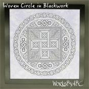 Works By ABC - Woven Circle In Blackwork THUMBNAIL