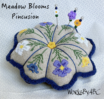 Works By ABC - Meadow Blooms Pincushion MAIN