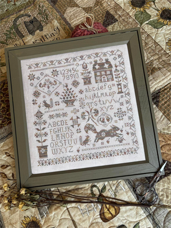 Pansy Patch Quilts and Stitchery - Sassy Squirrel Sampler MAIN