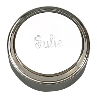 Polished Nickel Plated Round Box MAIN