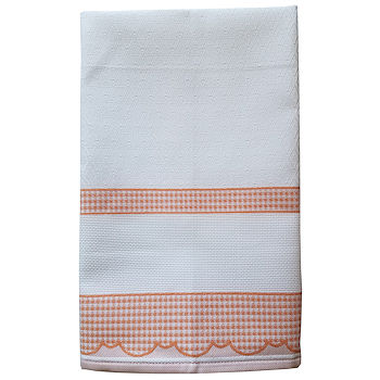 orange kitchen linens